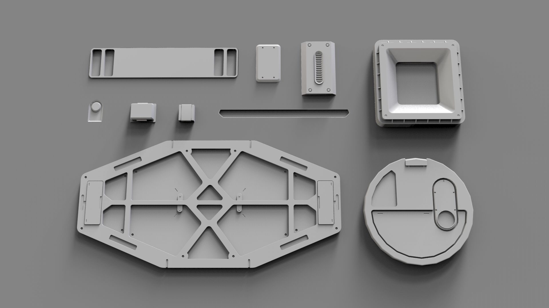 Sci fi trim sheets 5 3D model_11