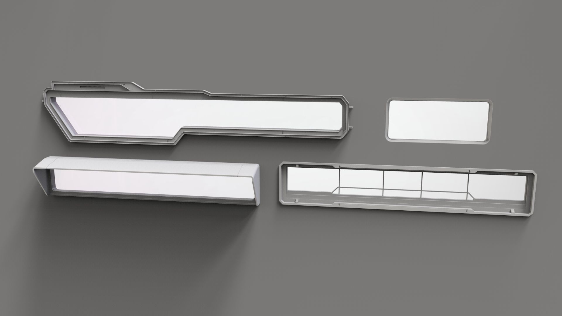 Sci fi trim sheets 5 3D model_13