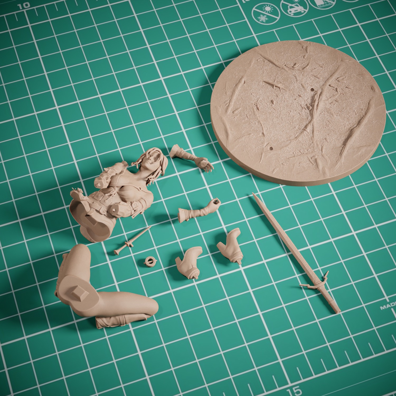 Ciri Zirael  The Witcher 3D print model_8