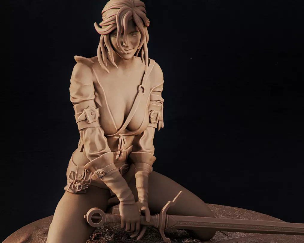Ciri Zirael  The Witcher 3D print model_0