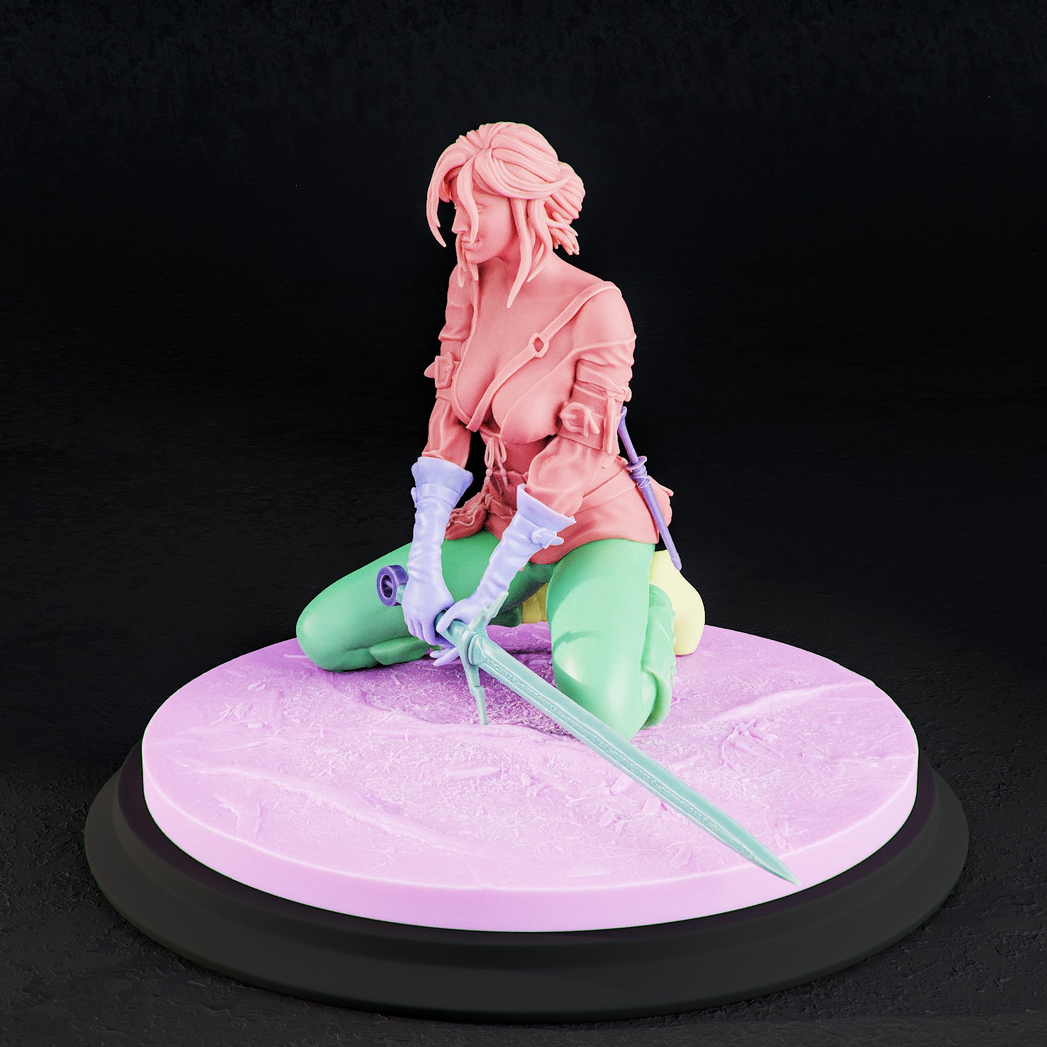 Ciri Zirael  The Witcher 3D print model_7