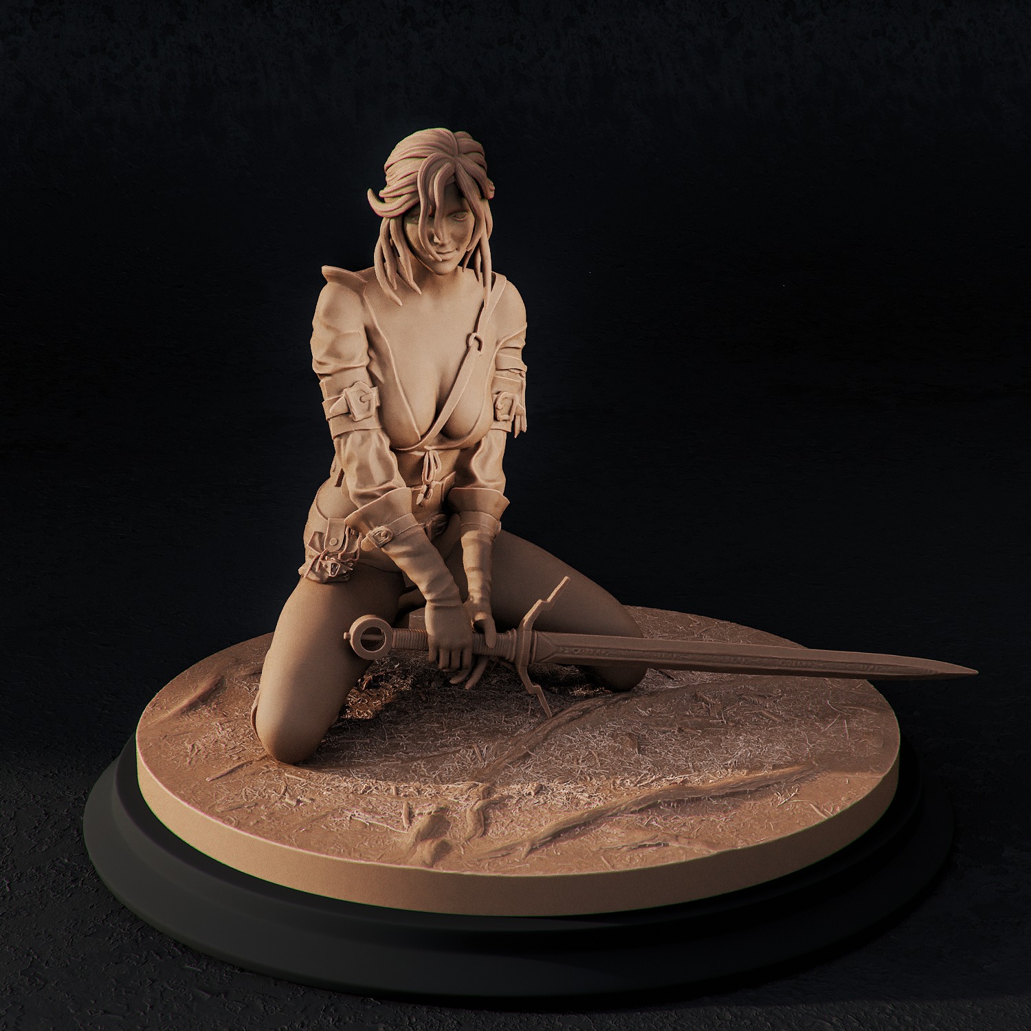 Ciri Zirael  The Witcher 3D print model_1