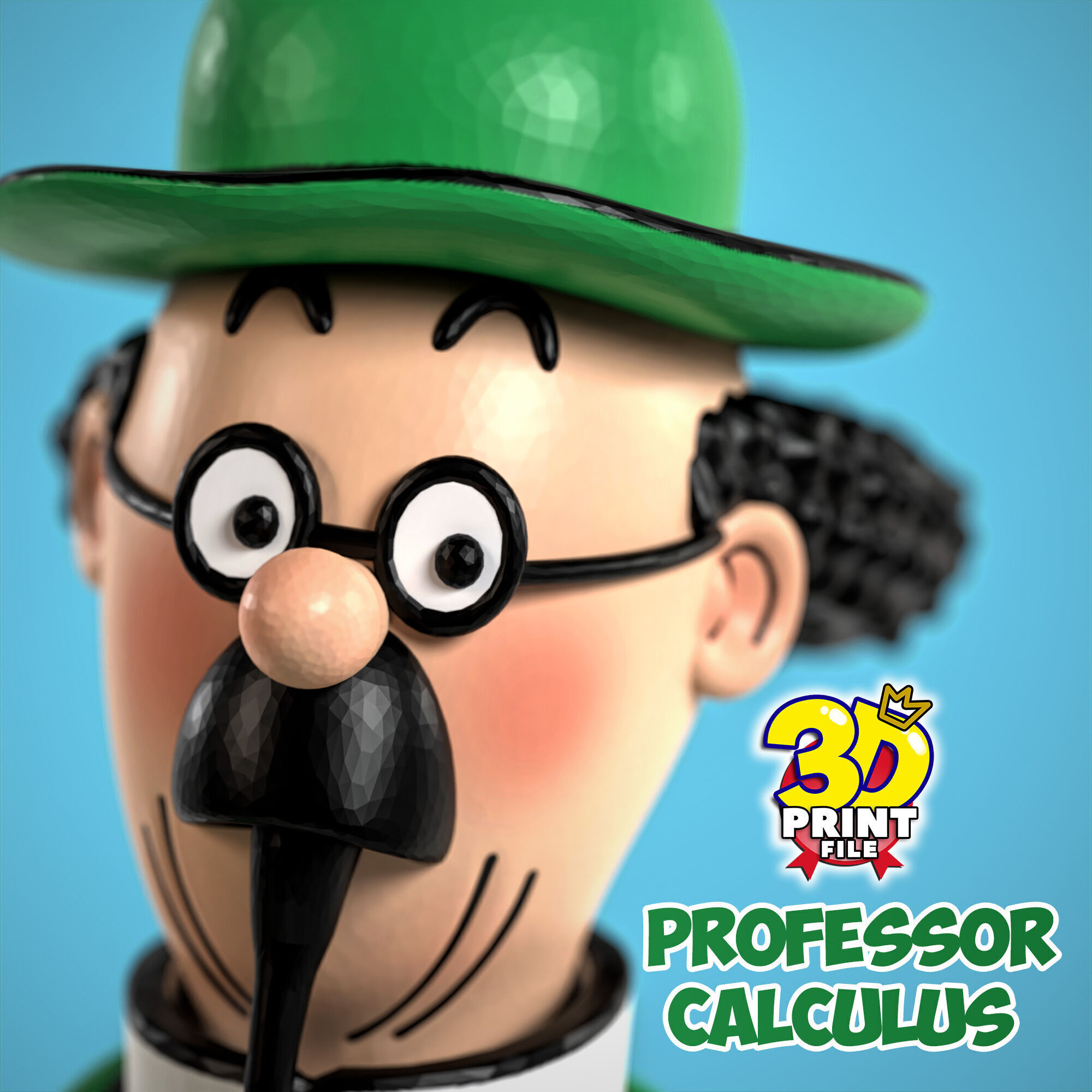 Professor Calculus 3D model 3D print model_1