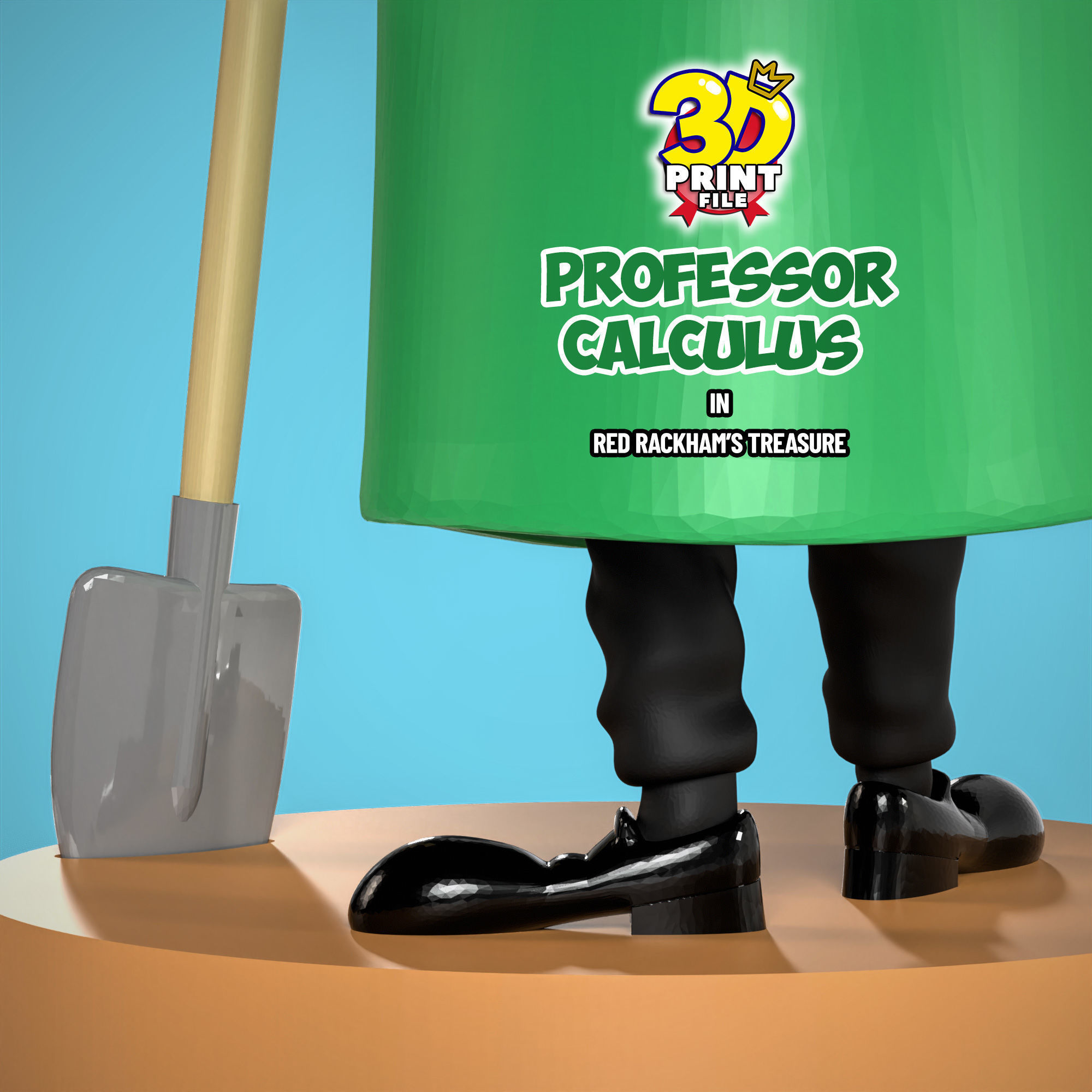 Professor Calculus 3D model 3D print model_15