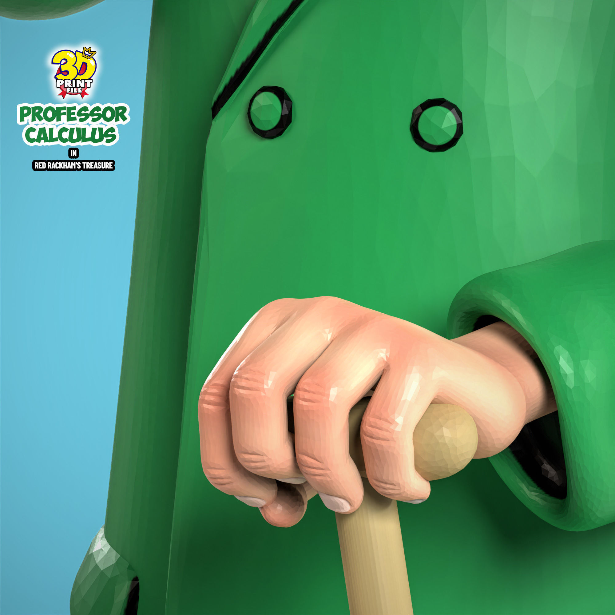 Professor Calculus 3D model 3D print model_14