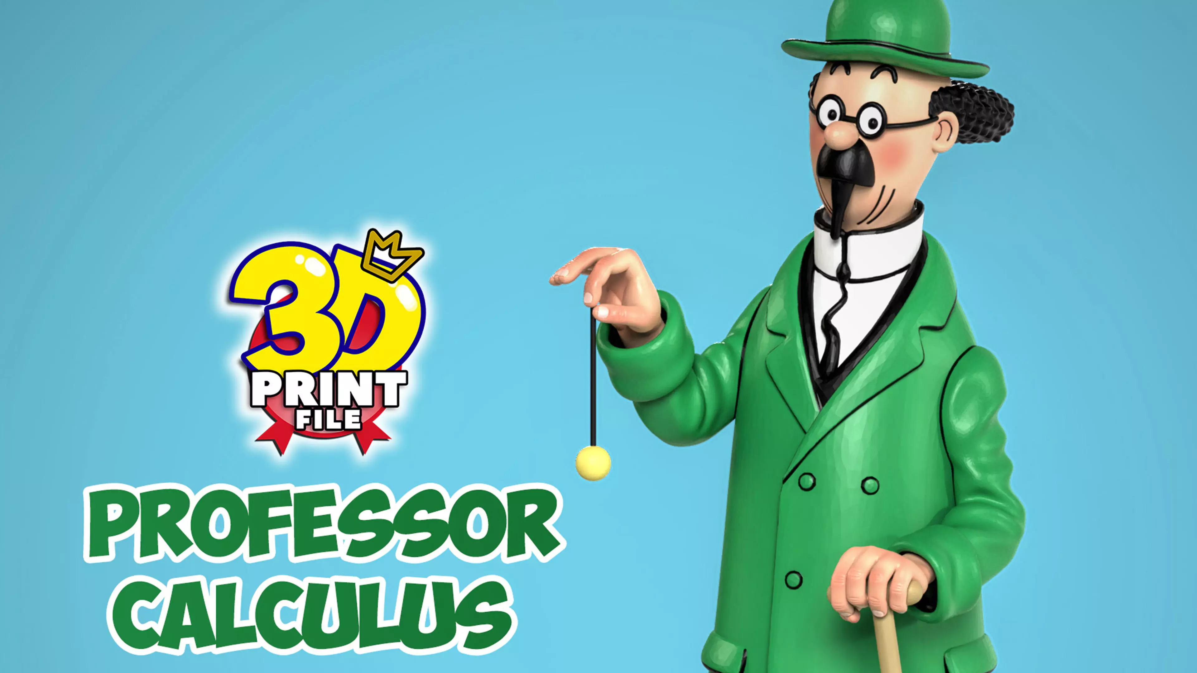 Professor Calculus 3D model 3D print model_0