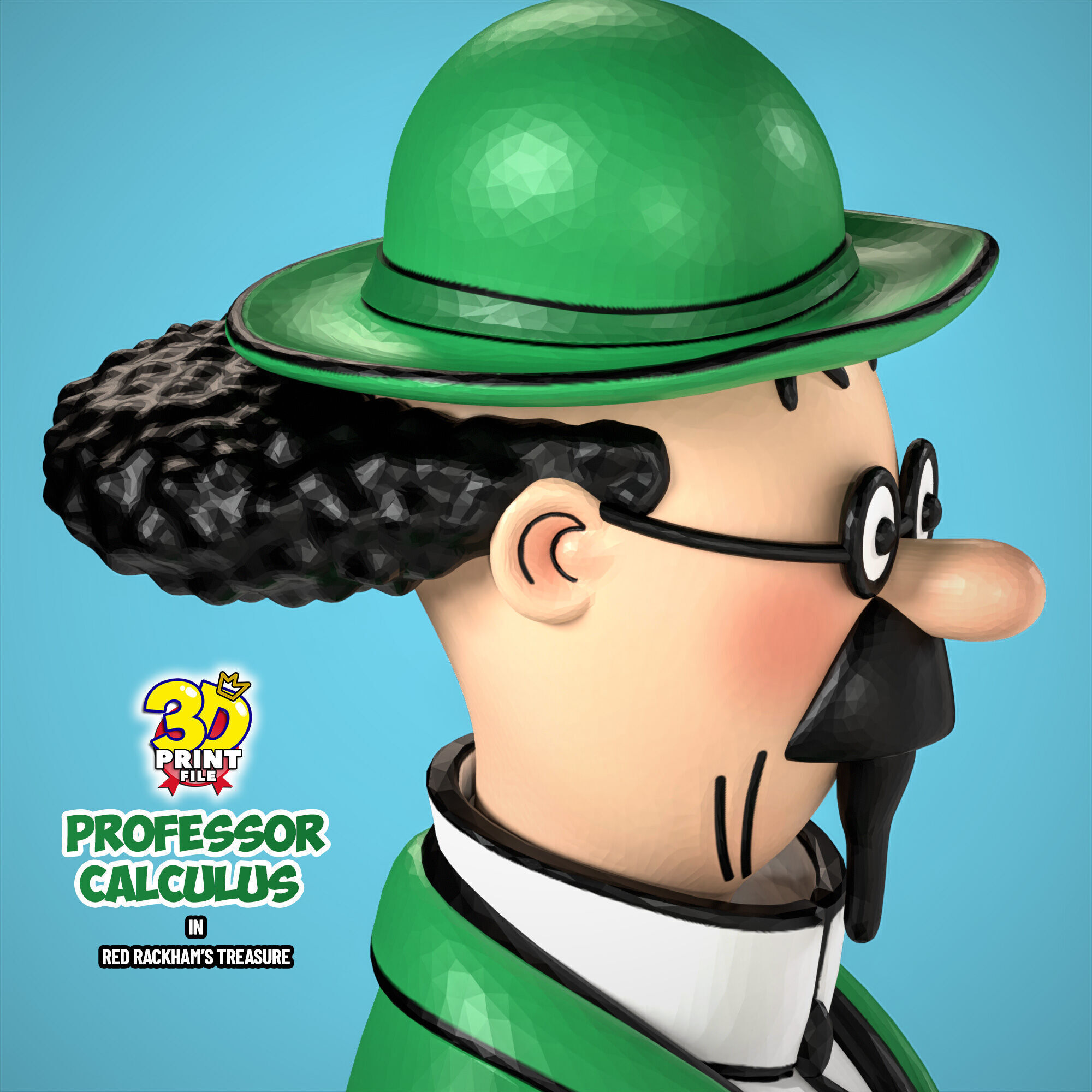 Professor Calculus 3D model 3D print model_16