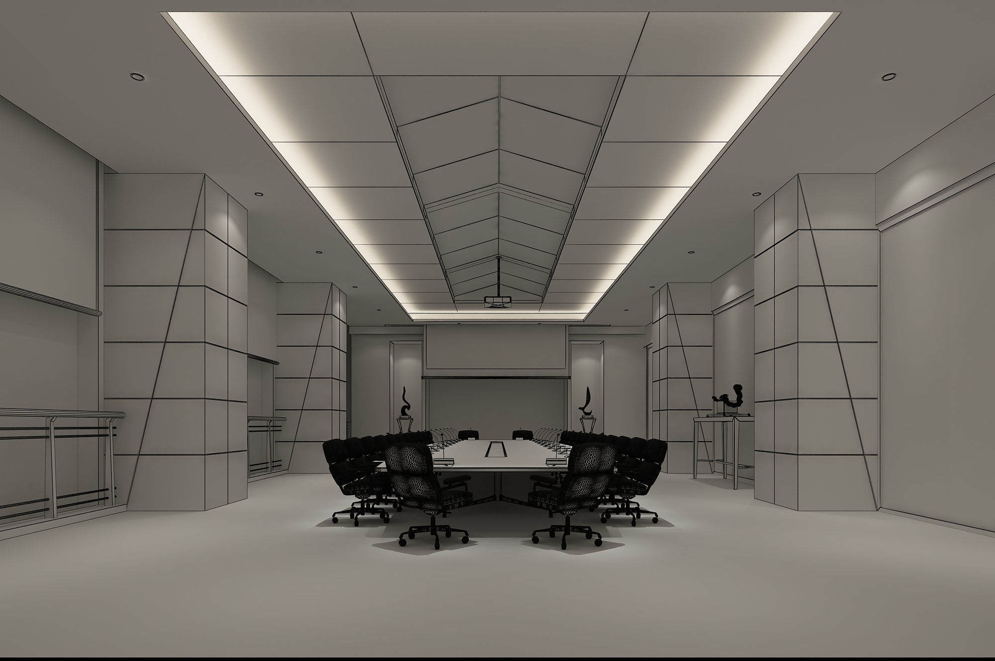 Conference room 3D model_6