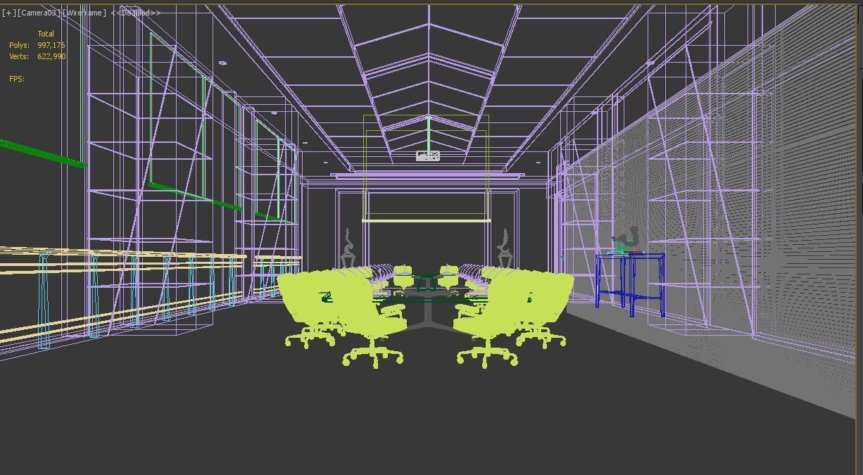Conference room 3D model_3