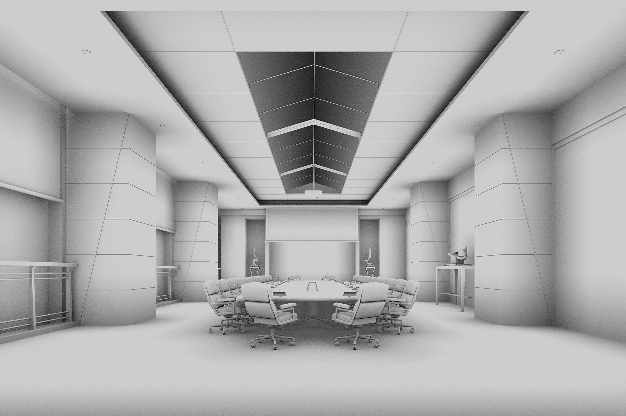 Conference room 3D model_5