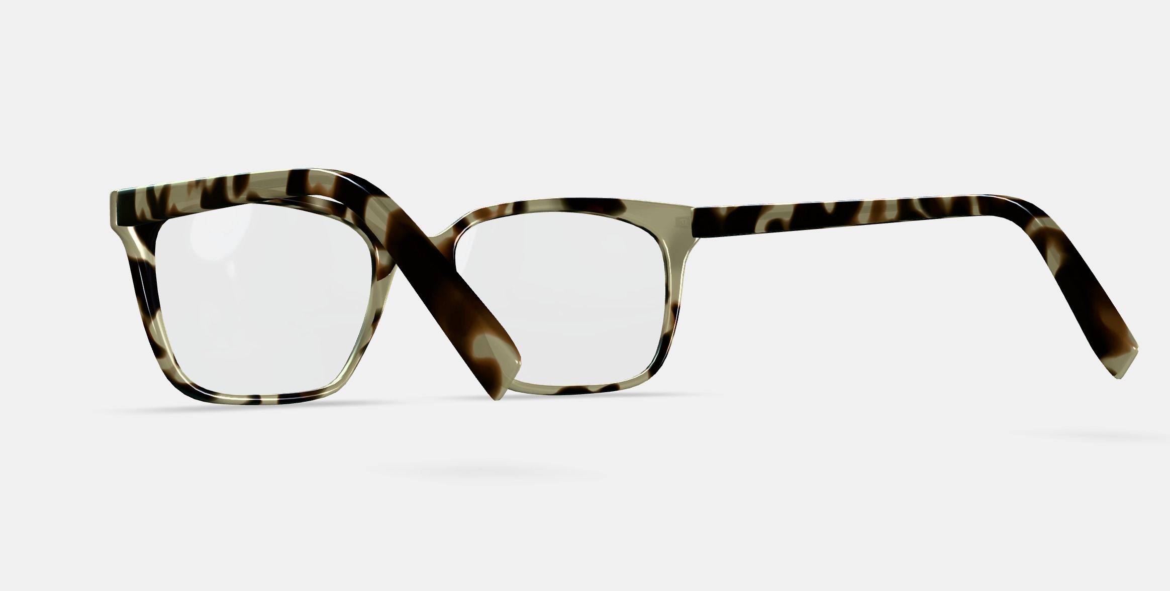 Hughes Eyeglasses in Marzipan Tortoise 3D model_3