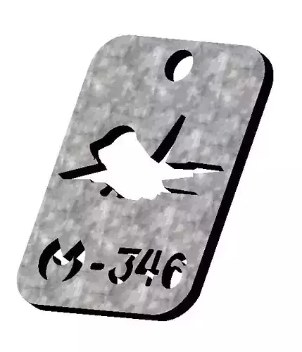 M-346 AIRCRAFT KEYCHAIN 3D STL