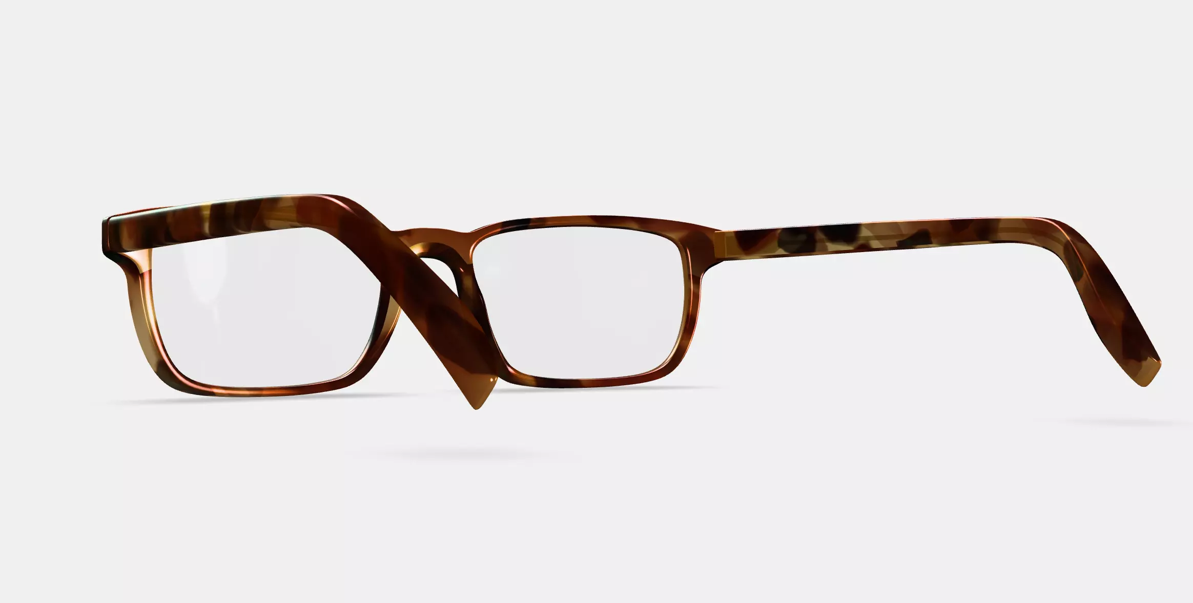 Donovan Eyeglasses in Root Beer 3D model_0