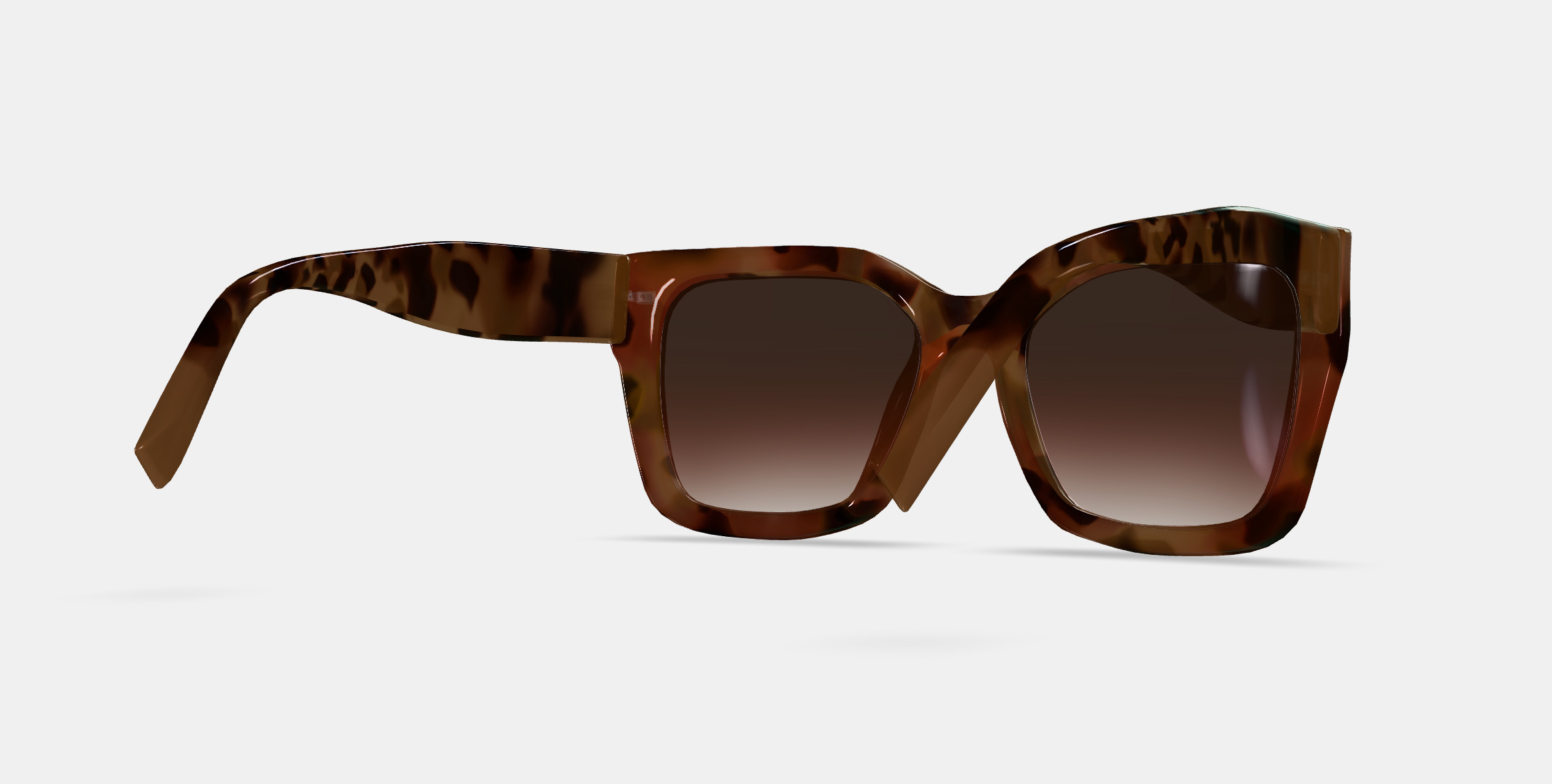 Bette Sunglasses in Sesame Tortoise 3D model_7