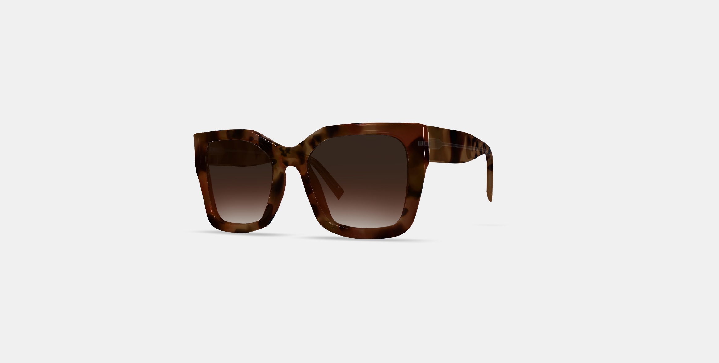 Bette Sunglasses in Sesame Tortoise 3D model_12