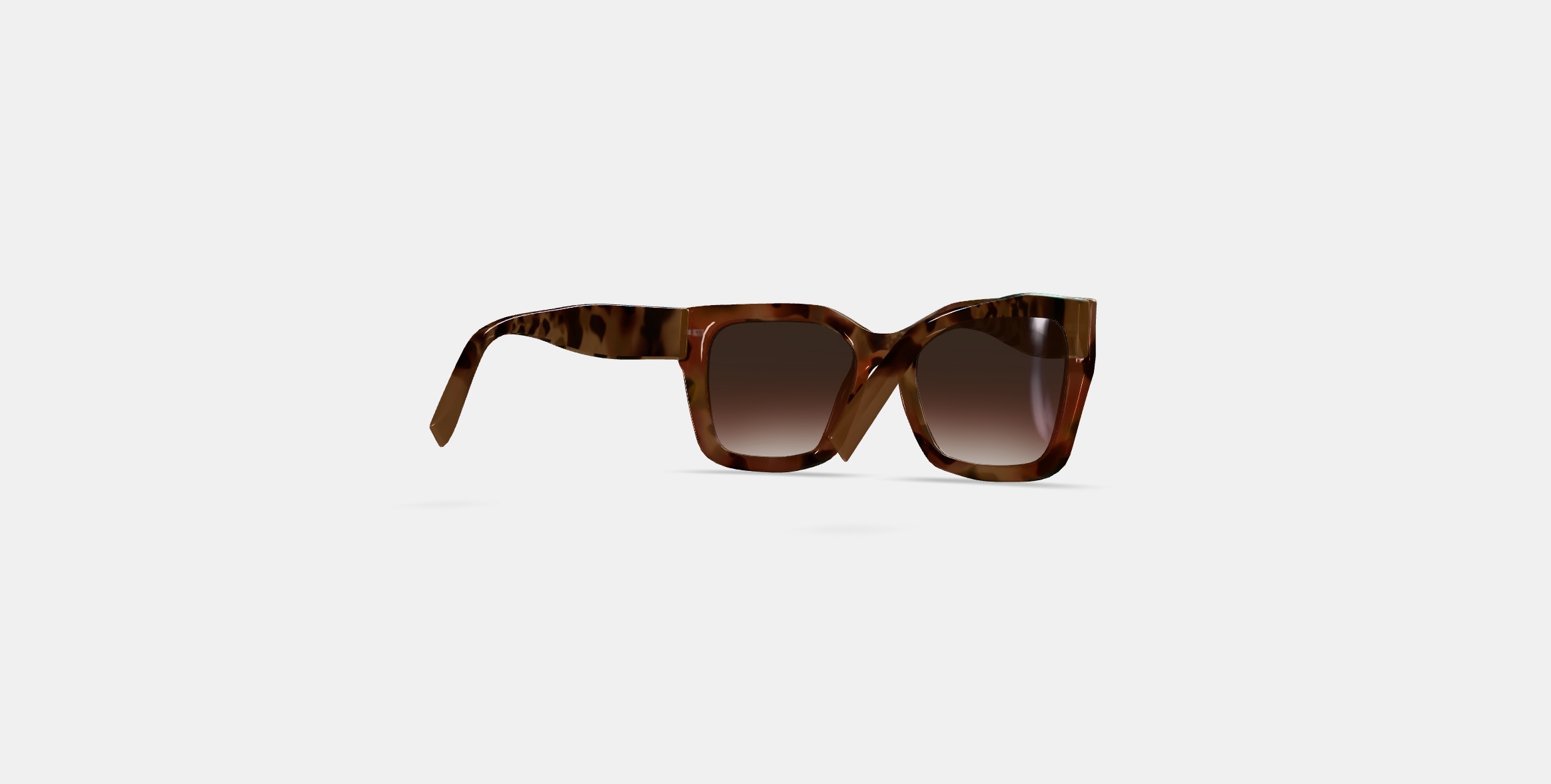 Bette Sunglasses in Sesame Tortoise 3D model_5