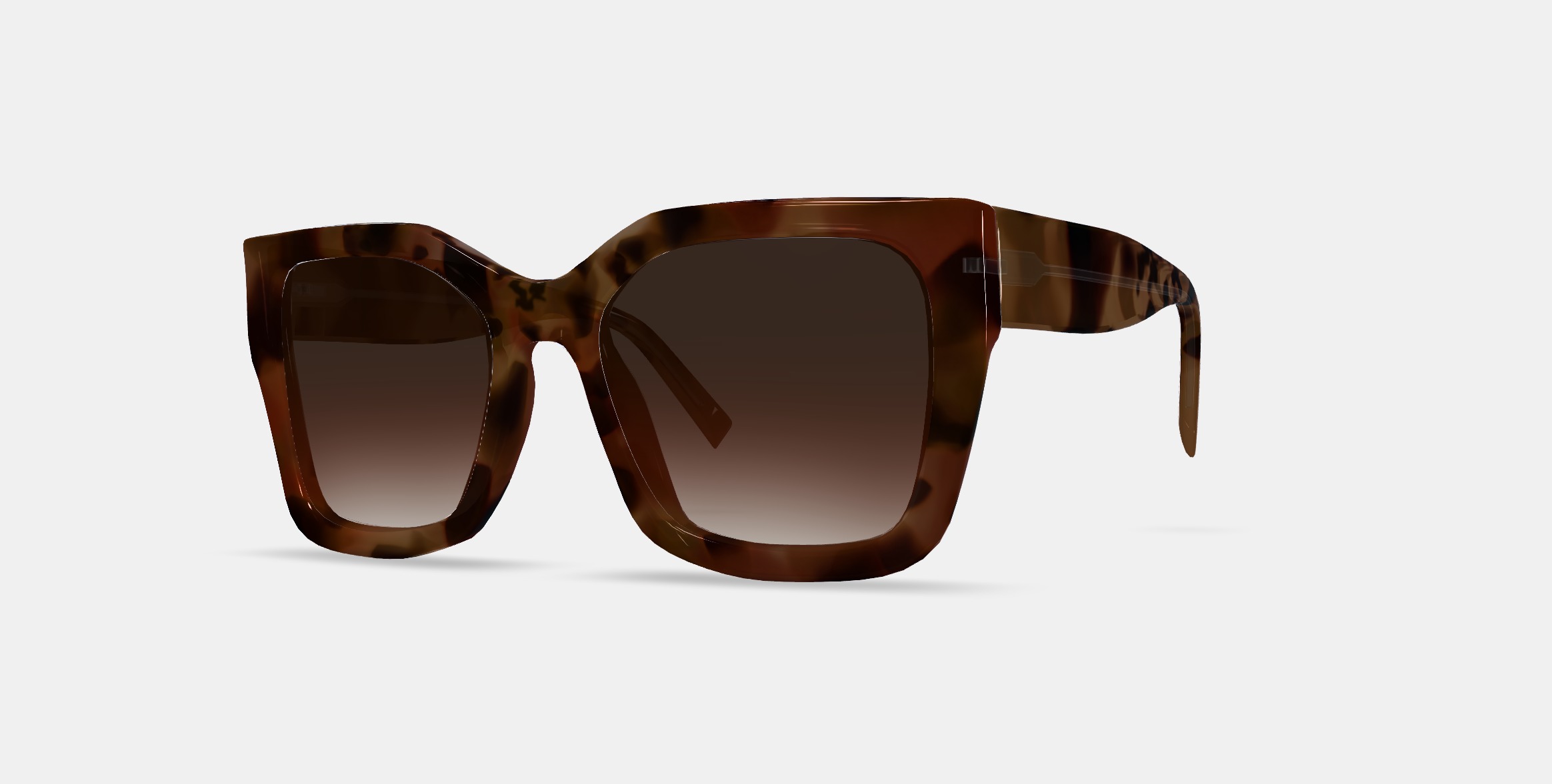 Bette Sunglasses in Sesame Tortoise 3D model_13