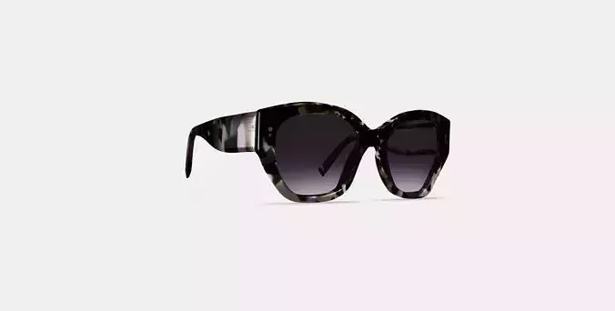 Masha Sunglasses in Black Currant Tortoise