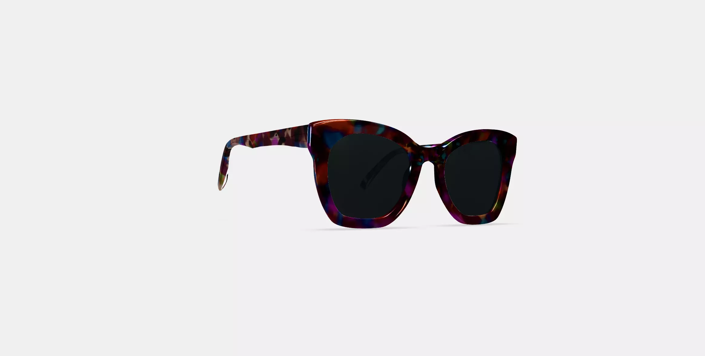Augusta Sunglasses in Confetti Tortoise 3D model_0