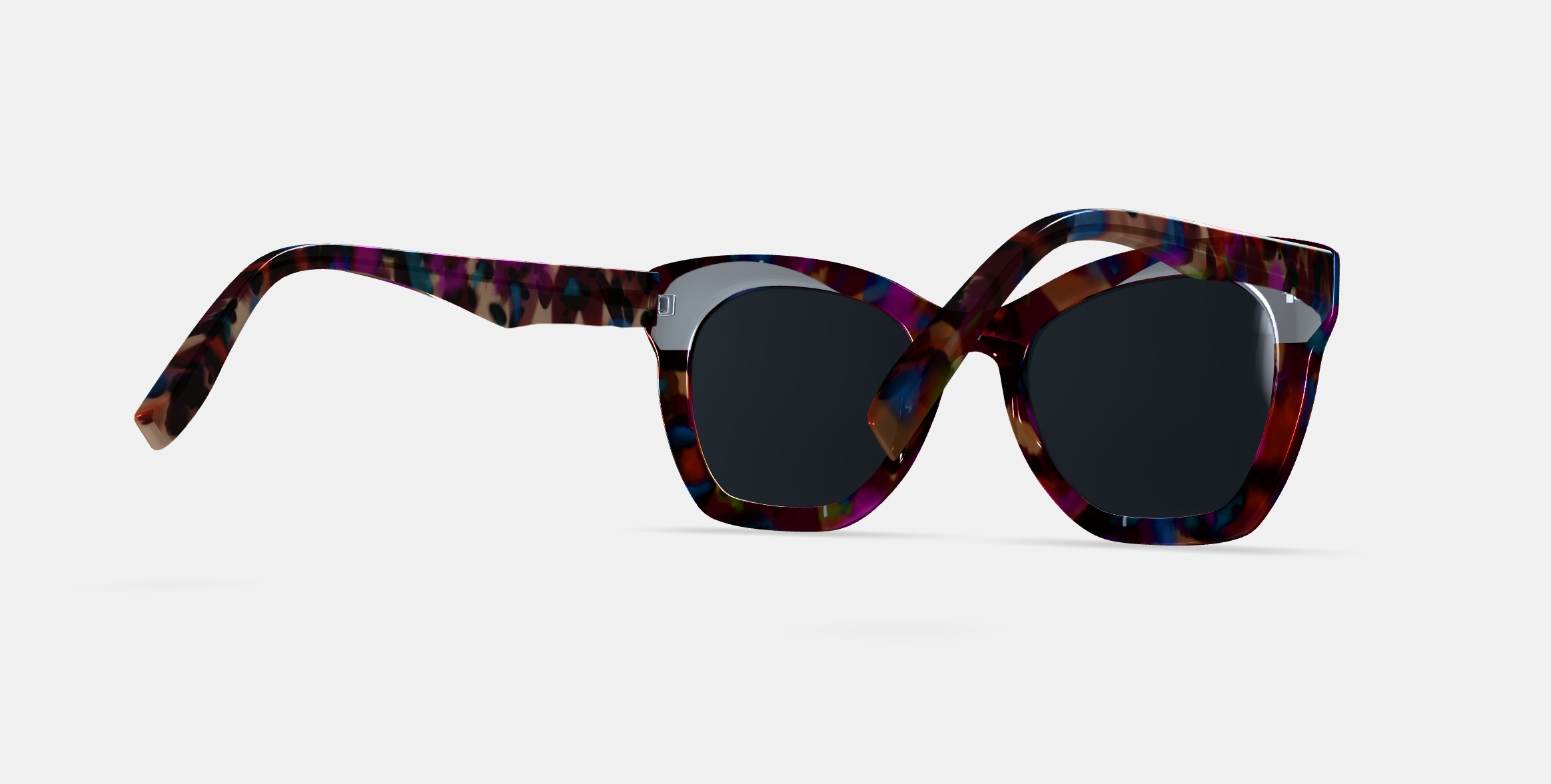 Augusta Sunglasses in Confetti Tortoise 3D model_6