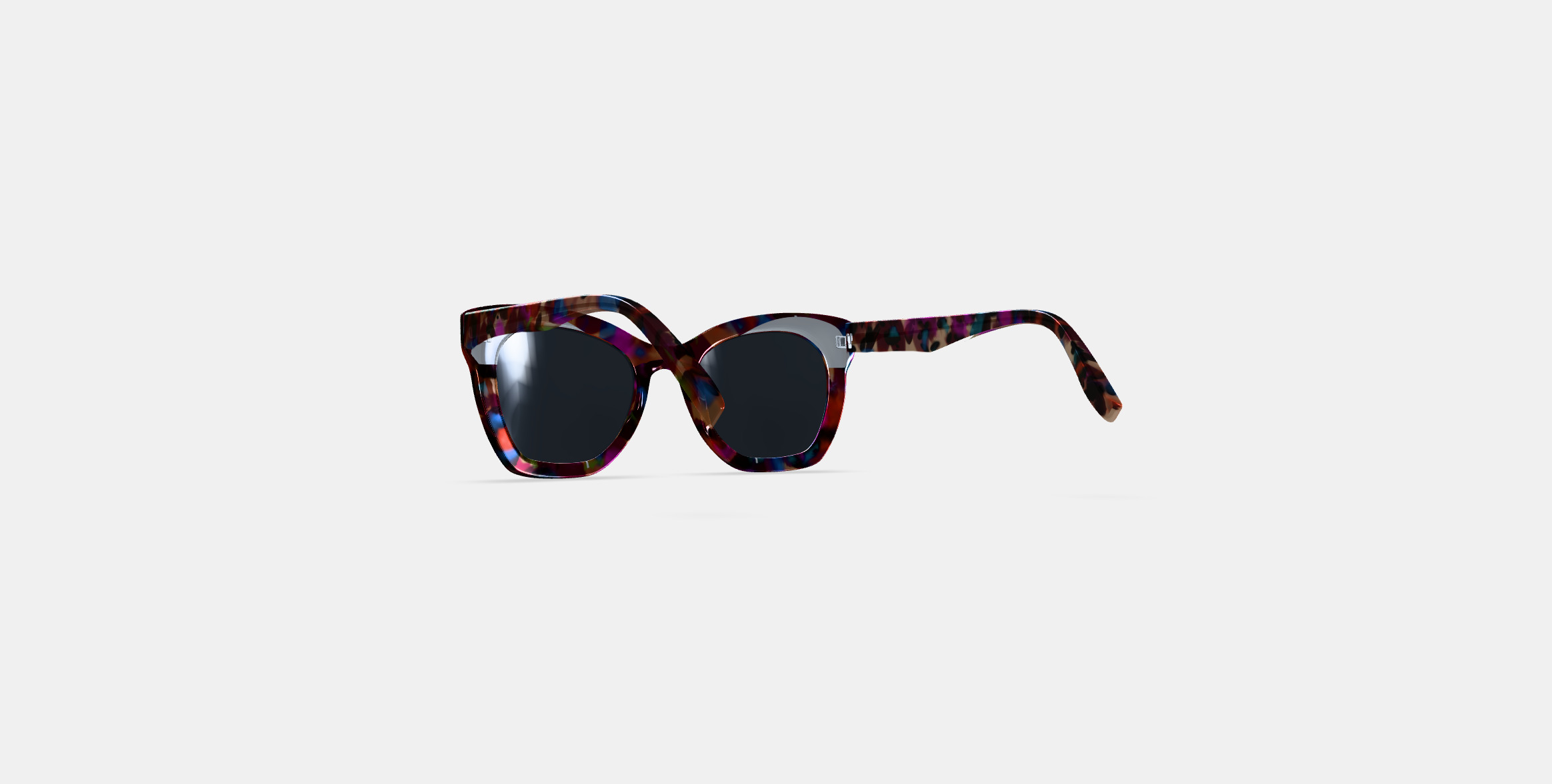 Augusta Sunglasses in Confetti Tortoise 3D model_16