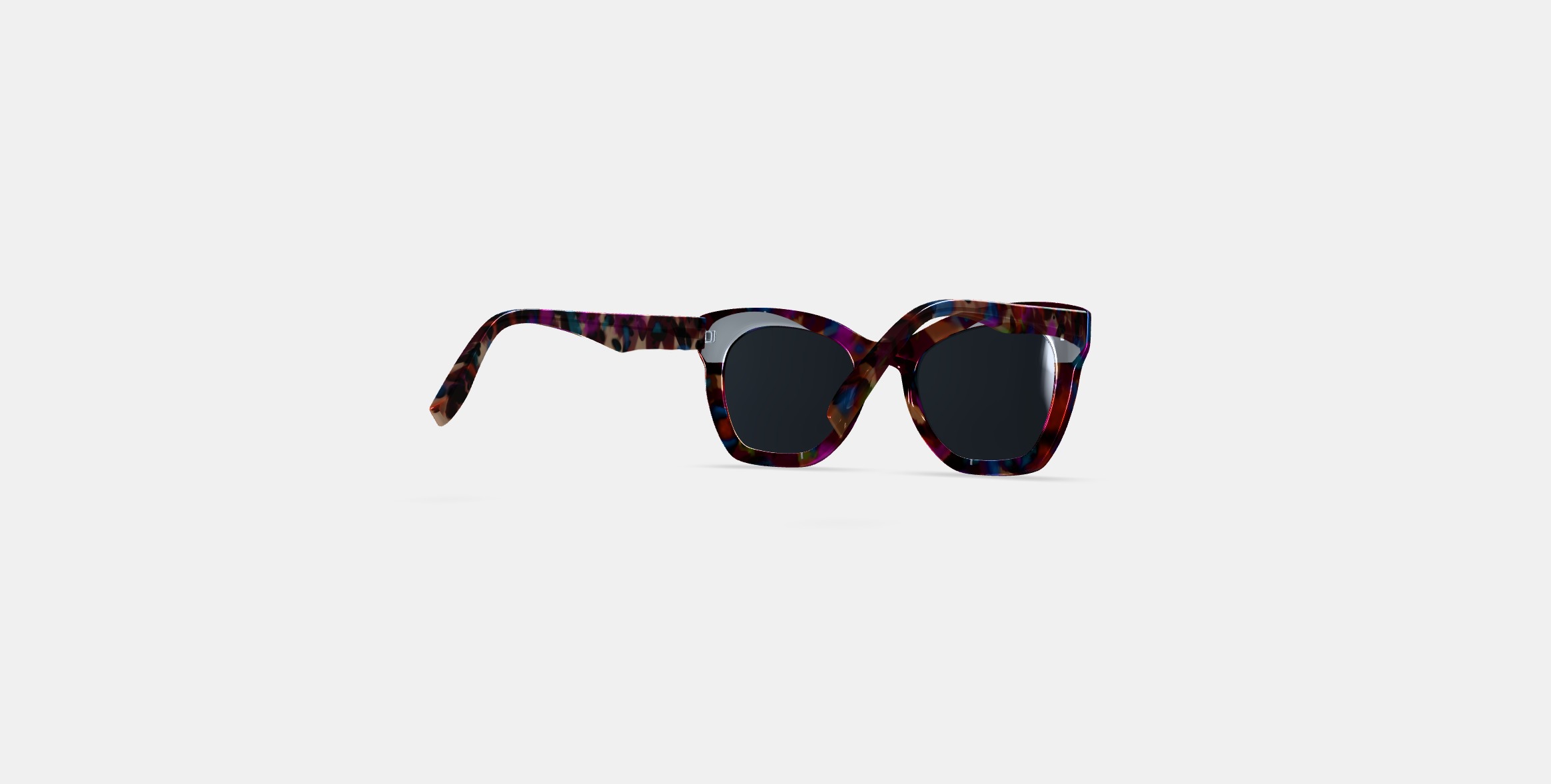 Augusta Sunglasses in Confetti Tortoise 3D model_5
