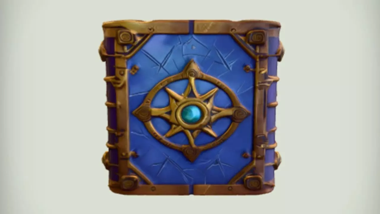 ornate mystical book 3D model_0