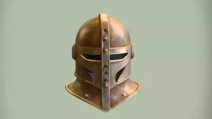 Medieval knight helmet 