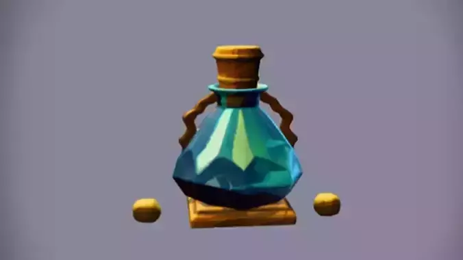 Magical potion bottle