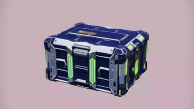futuristic storage crate