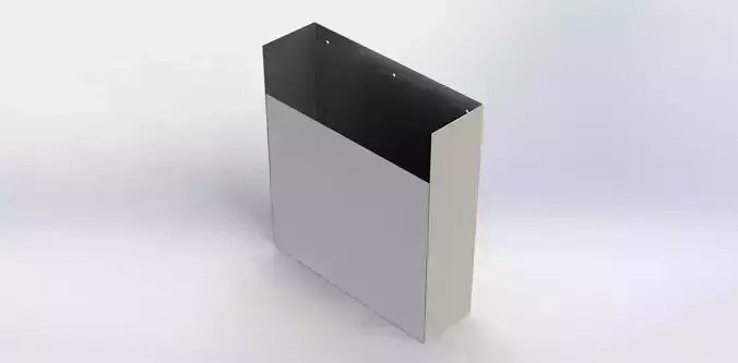 Suporte de Pasta Fichario Longo Binder Folder Long Support 3D model