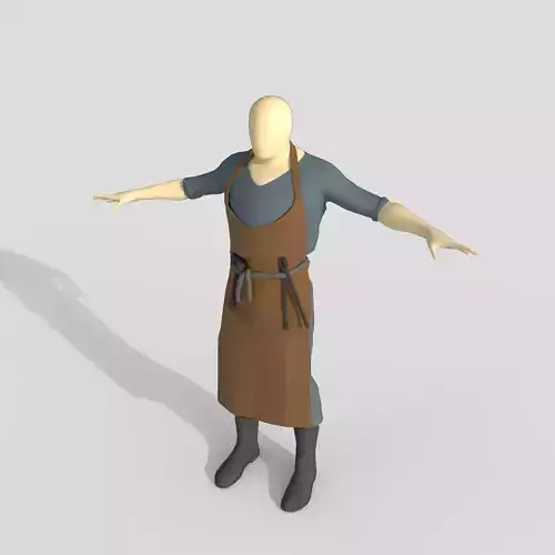 blacksmith Low-poly 3D model