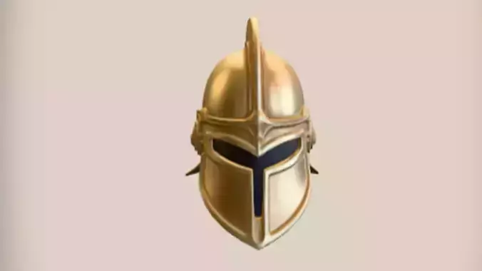 Ancient style brass helmet