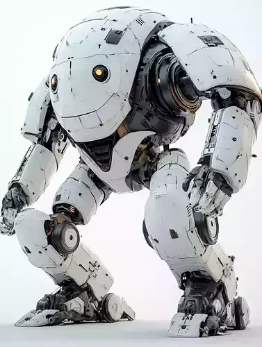 Low Poly Sci-Fi Mech - Basic 3D Model for Games 3D model