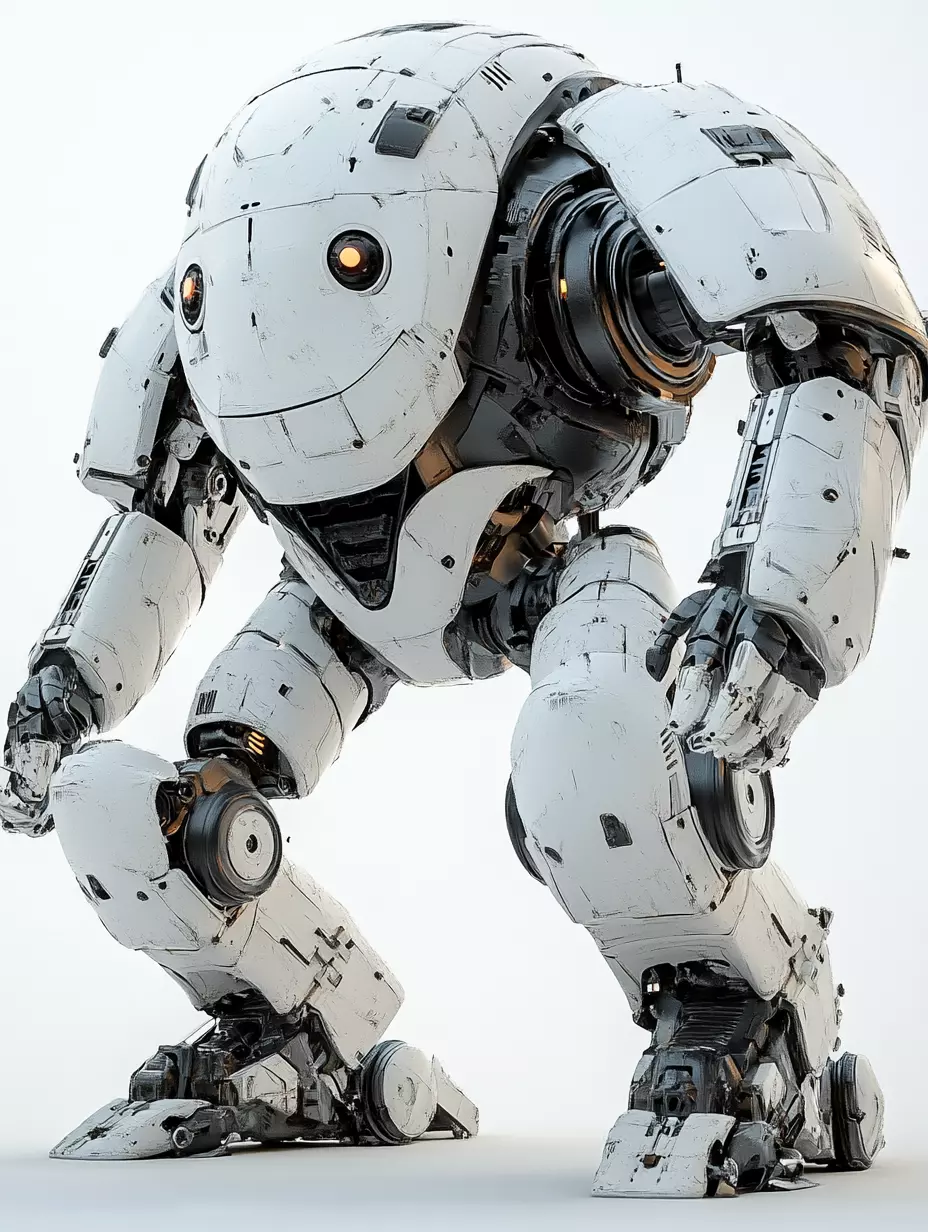 Low Poly Sci-Fi Mech - Basic 3D Model for Games 3D model_0