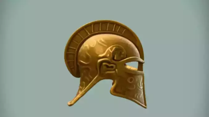 Ancient ornate helmet