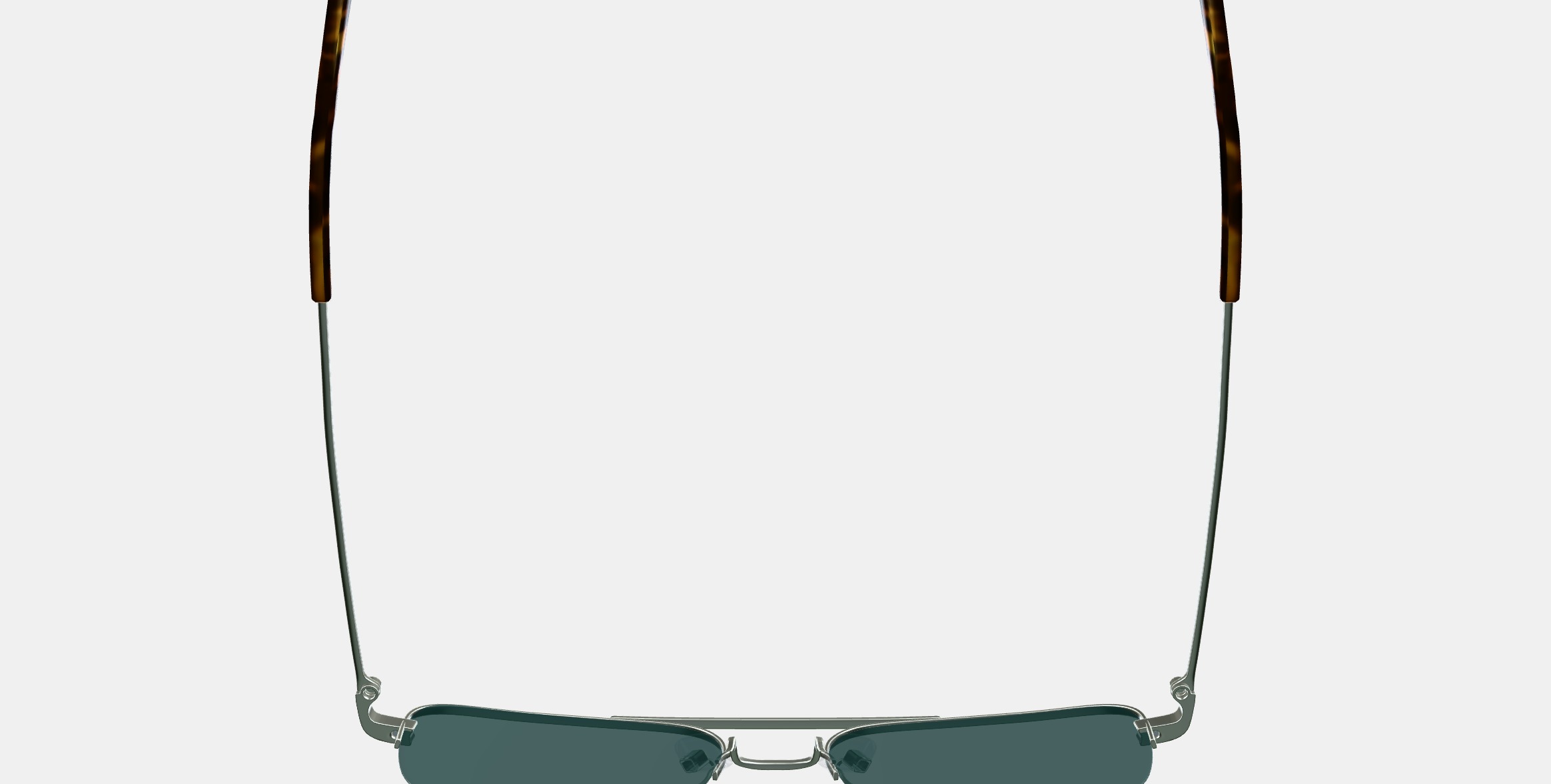 Julio Sunglasses in Polished Silver 3D model_7
