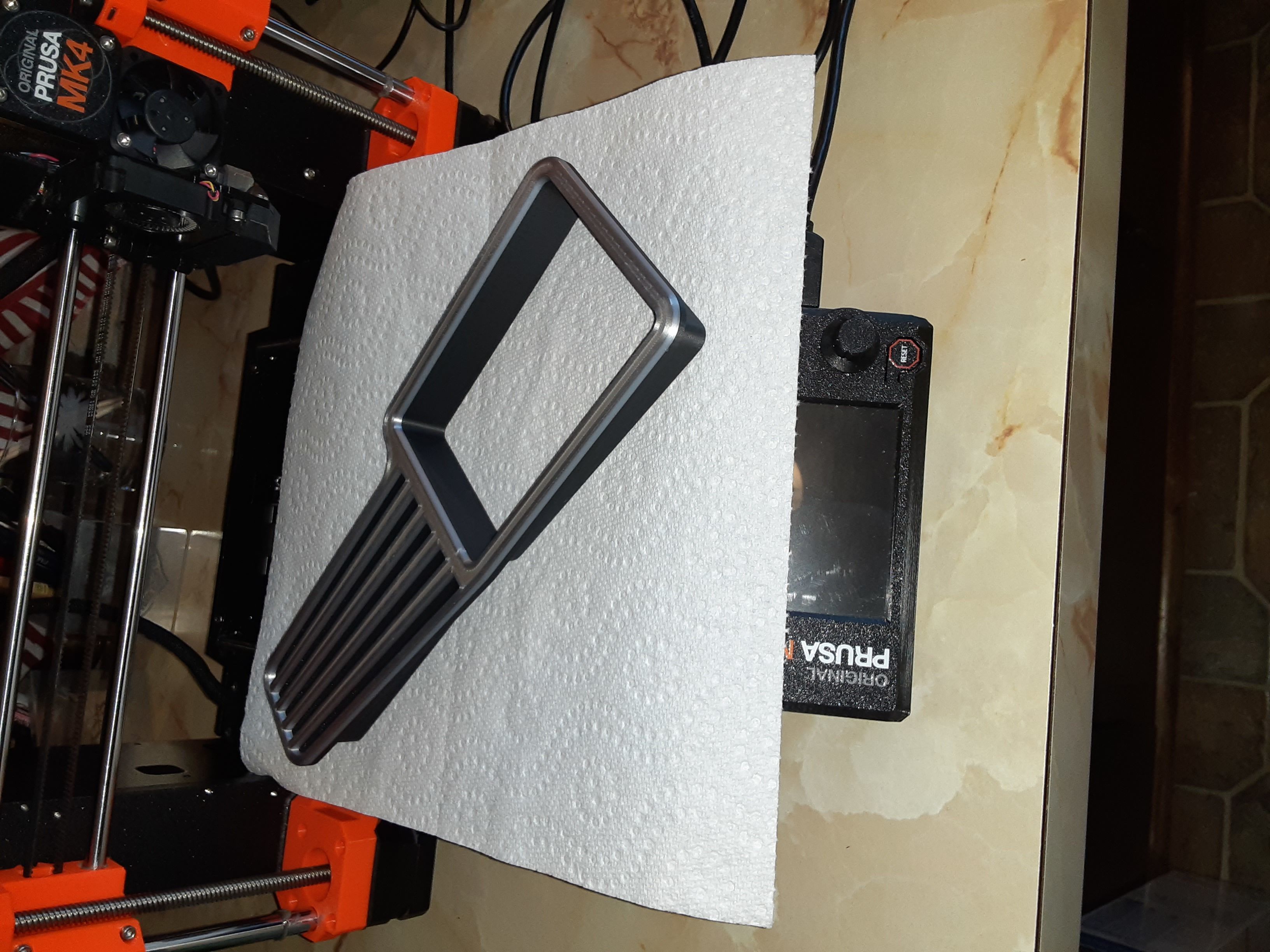 1967-1968 Auto Mustang or Cougar Console to 4spd Shifter Bezel 3D print model_4