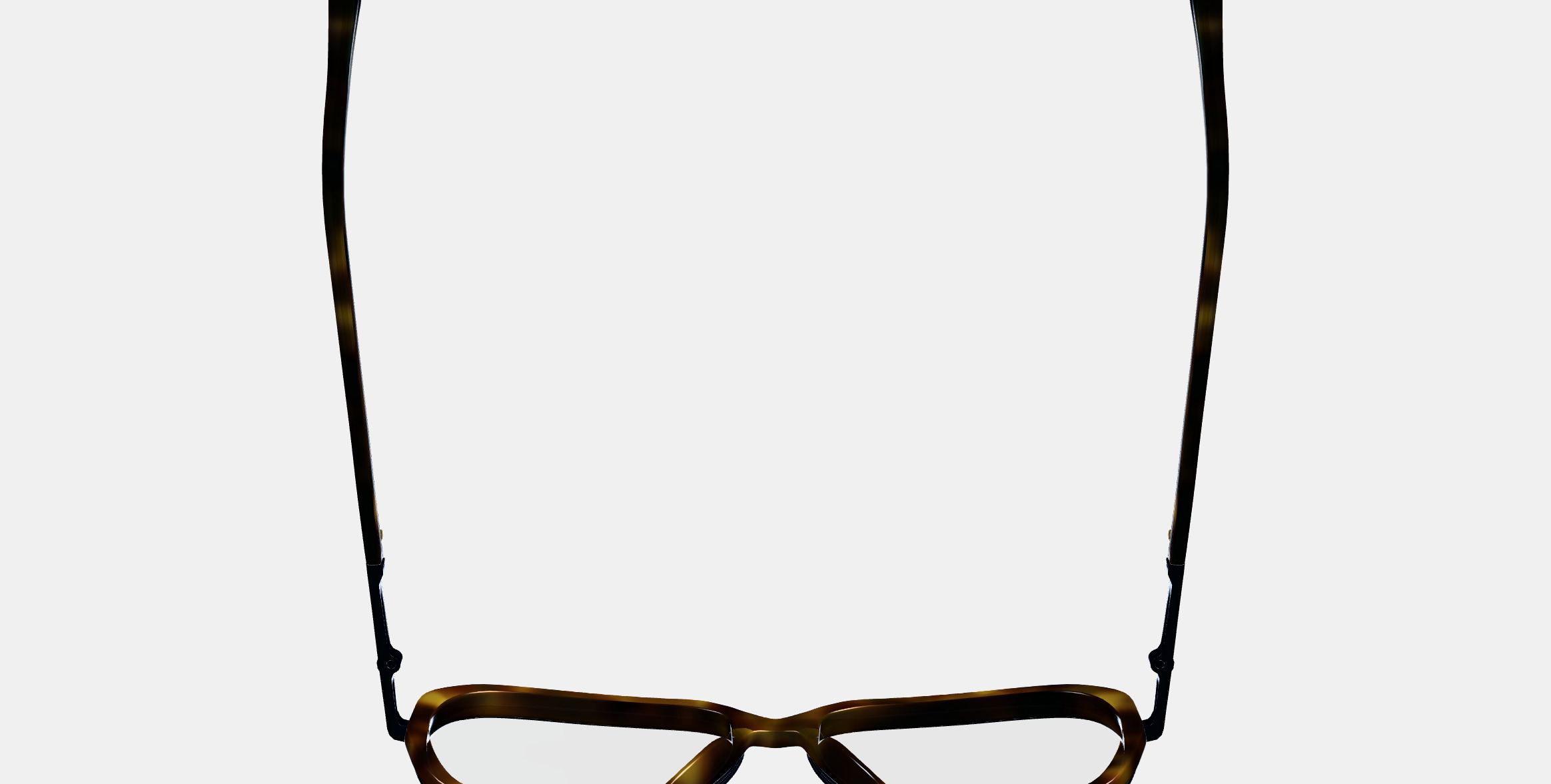 Florian Eyeglasses in Cognac Tortoise with Brushed Ink 3D model_8