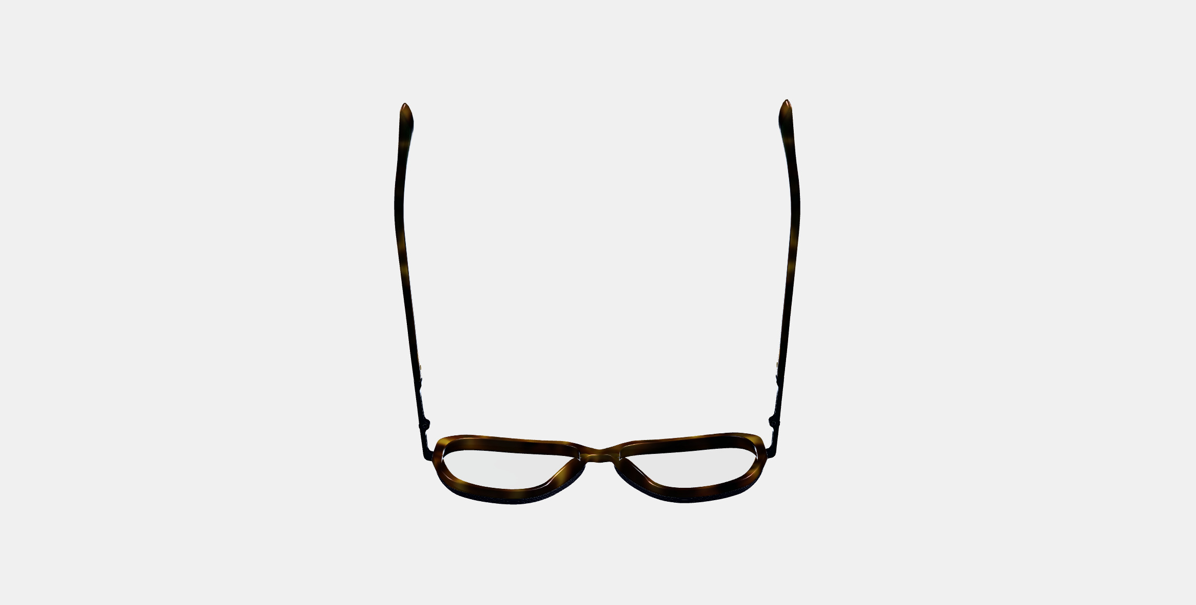 Florian Eyeglasses in Cognac Tortoise with Brushed Ink 3D model_6