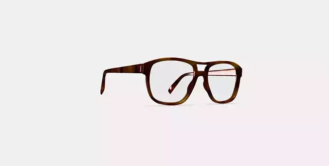 Ortega Eyeglasses in Peppercorn Tortoise