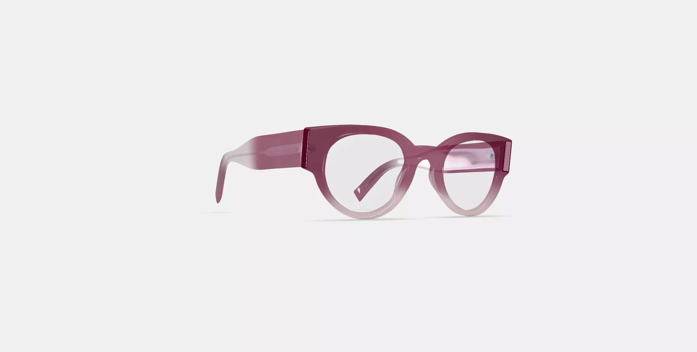 Leti Eyeglasses in Elderberry Crystal Fade 3D model_0