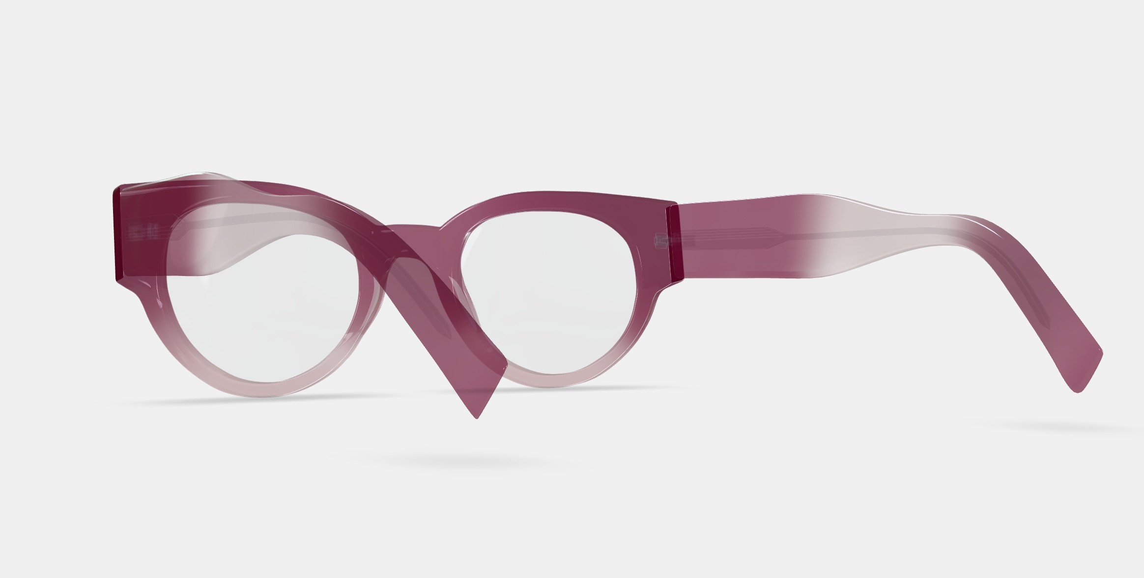 Leti Eyeglasses in Elderberry Crystal Fade 3D model_2
