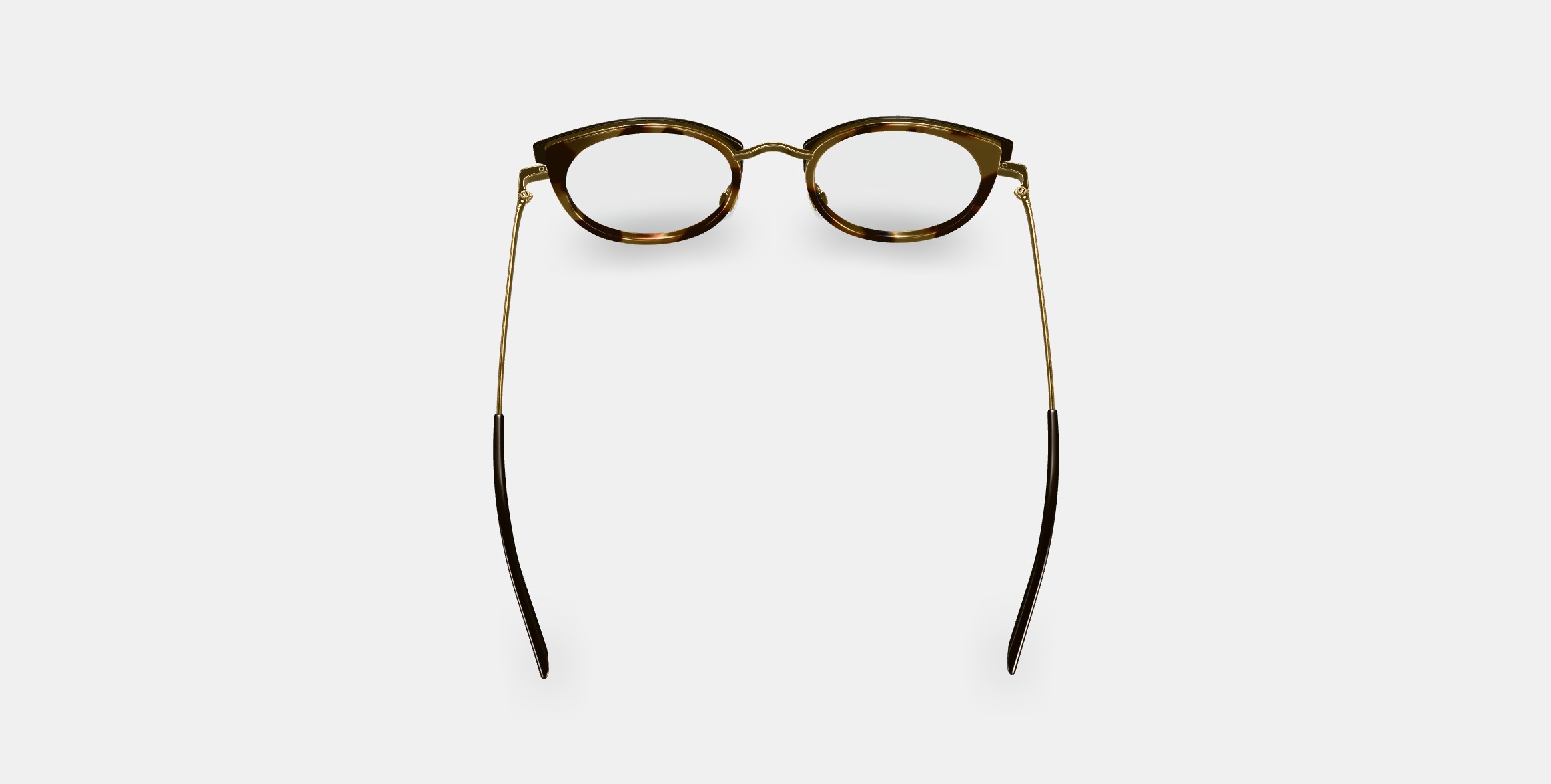Angelise Eyeglasses in Layered Marzipan Tortoise with Polished  3D model_2