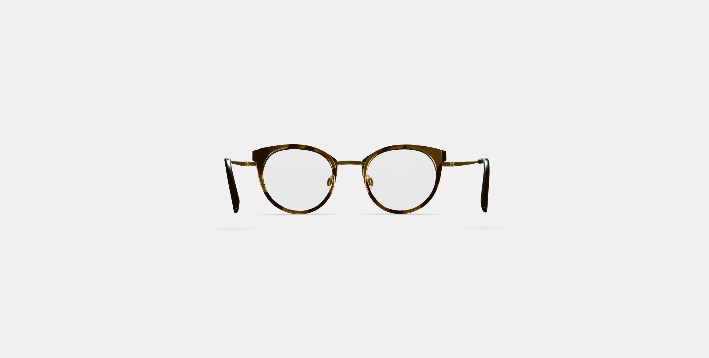 Angelise Eyeglasses in Layered Marzipan Tortoise with Polished  3D model_14