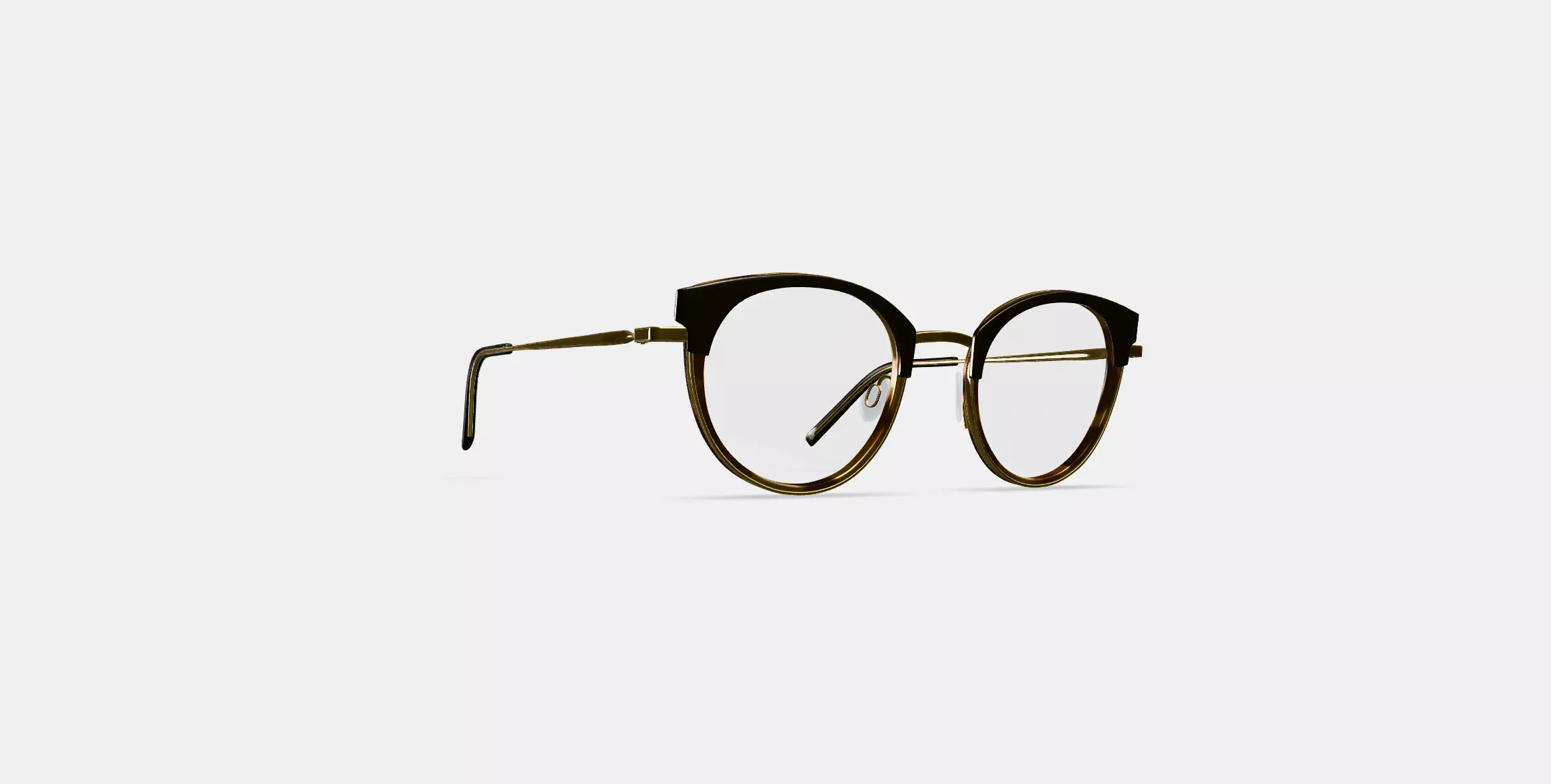 Angelise Eyeglasses in Layered Marzipan Tortoise with Polished  3D model_0