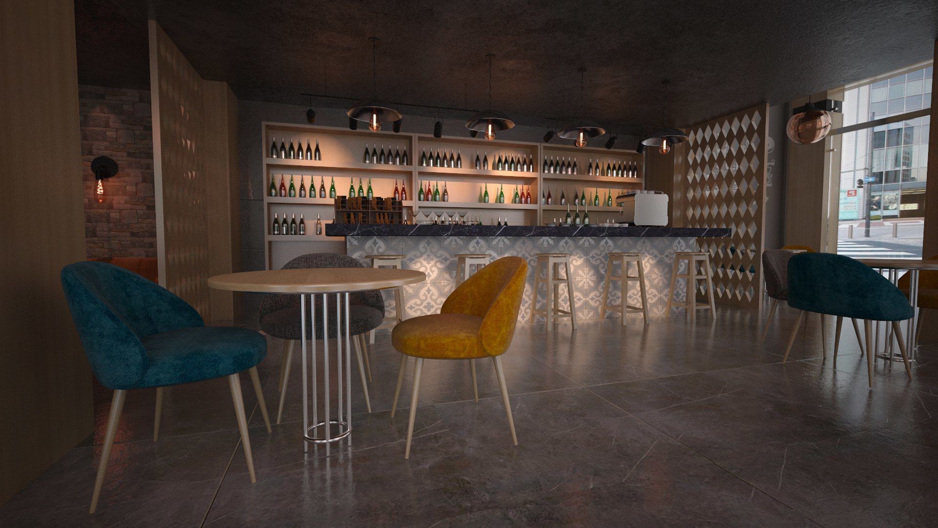 Vol 10 Collection coffeeshop and Restaurant 3D model_49