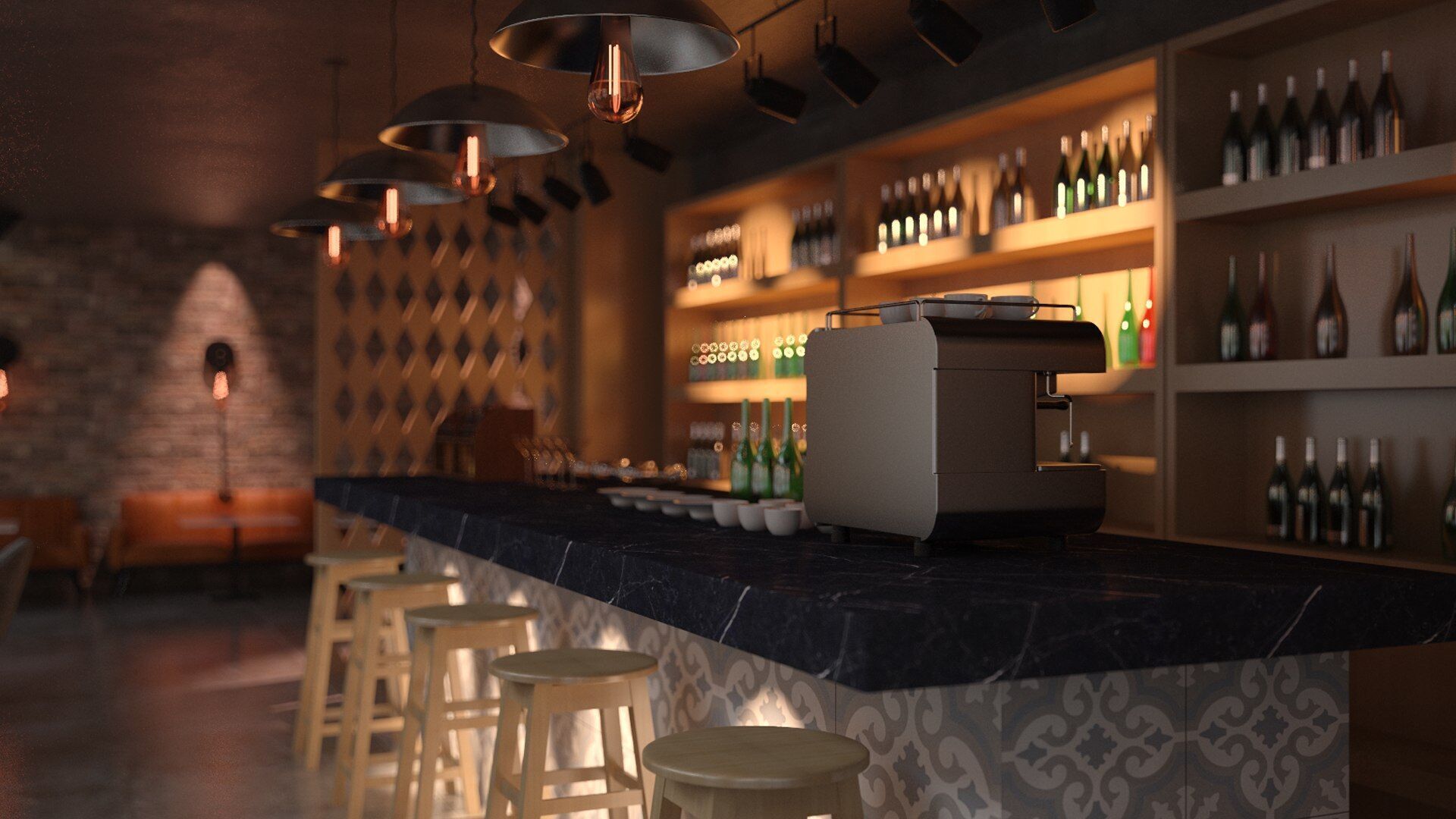 Vol 10 Collection coffeeshop and Restaurant 3D model_44