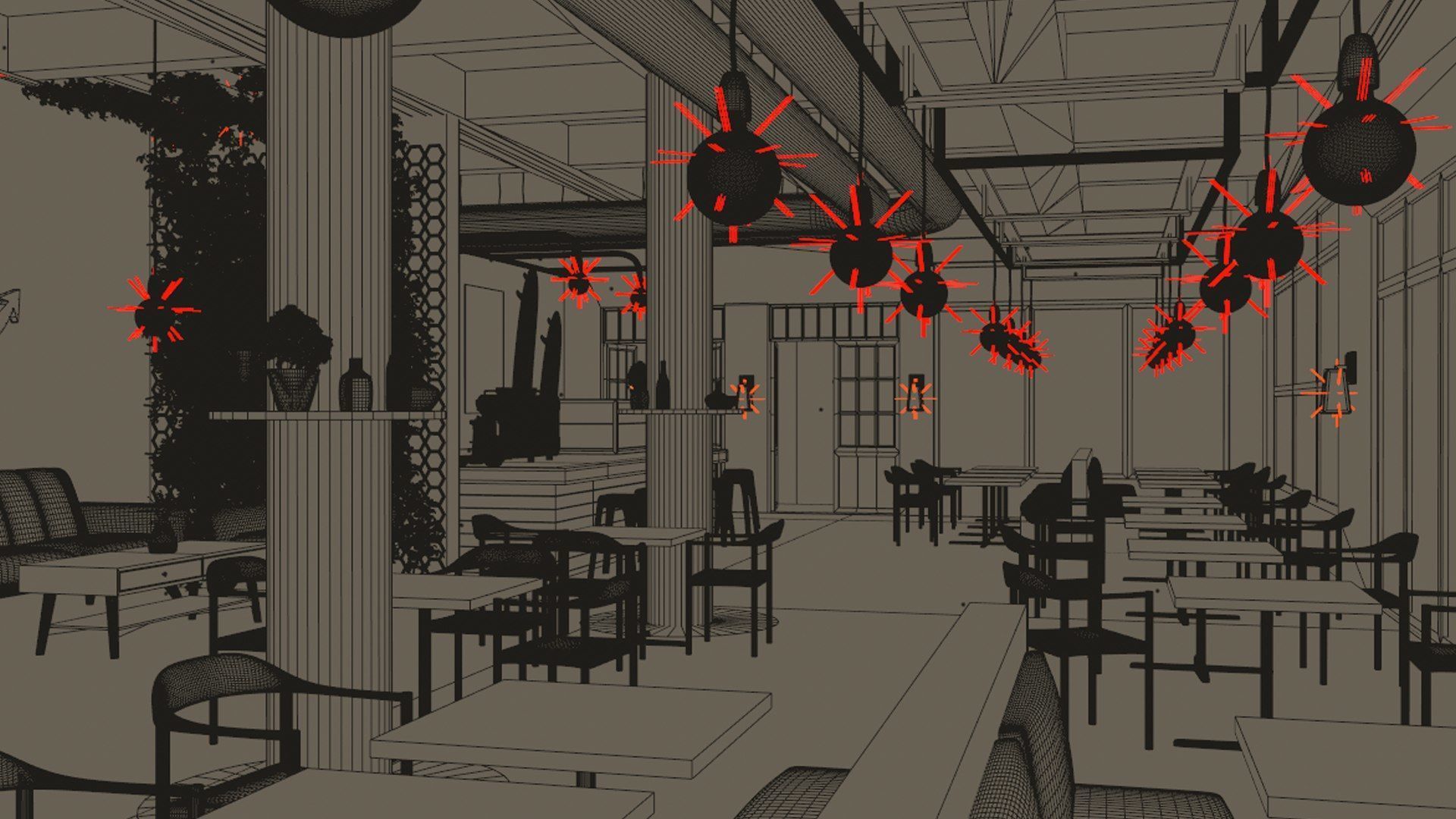 Vol 10 Collection coffeeshop and Restaurant 3D model_113