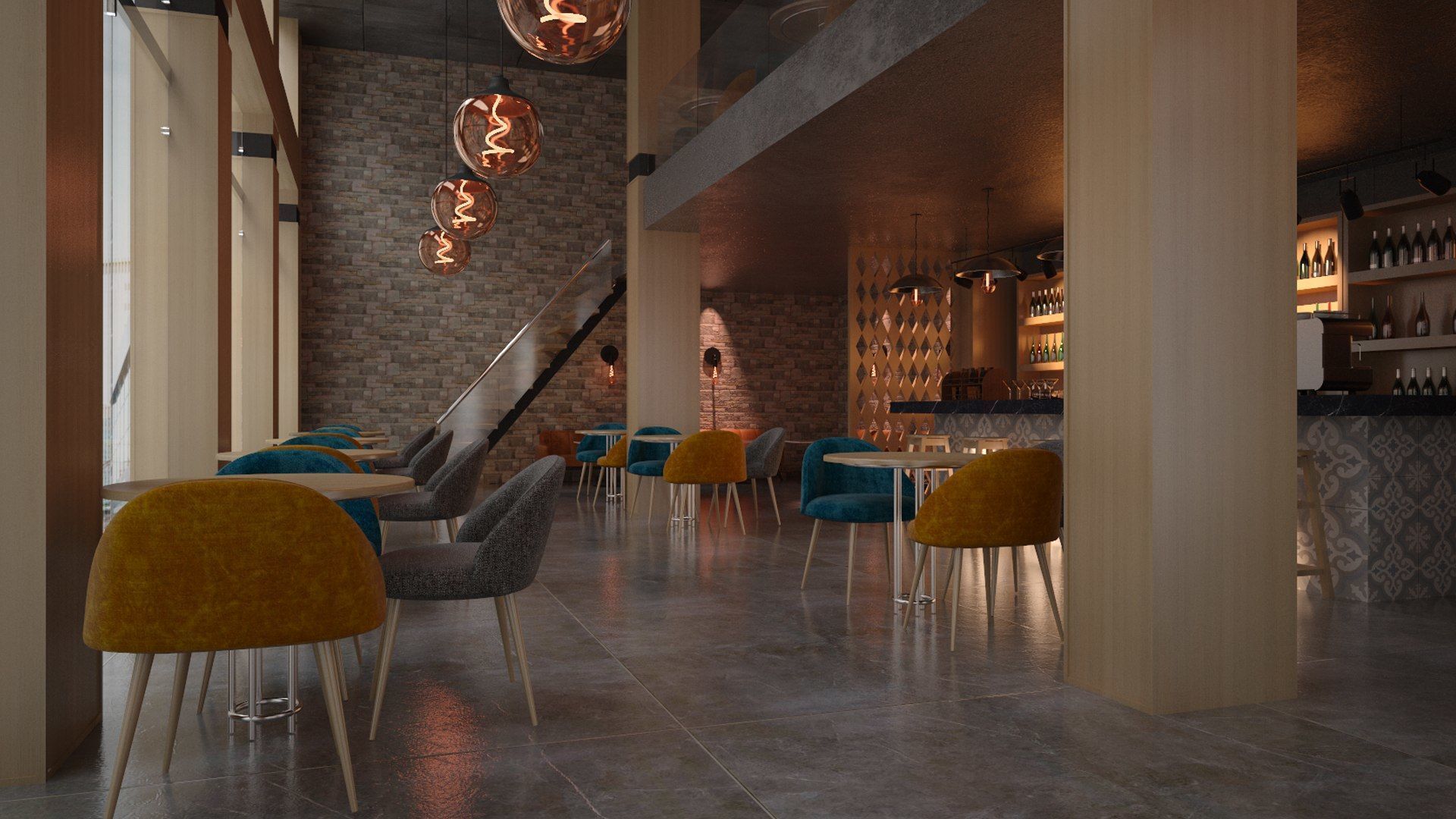 Vol 10 Collection coffeeshop and Restaurant 3D model_43